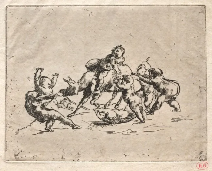 Framed Print : Bacchanal with Children and Donkey. Creator: Jean-Baptiste Carpeaux (French, 1827-1875) Framed Print : Bacchanal with Children and Donkey. Creator: Jean-Baptiste Carpeaux (French, 1827-1875)