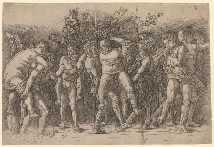 Framed Print : Bacchanal with Silenus. Creator: Giovanni Antonio da Brescia (Italian) Framed Print : Bacchanal with Silenus. Creator: Giovanni Antonio da Brescia (Italian)
