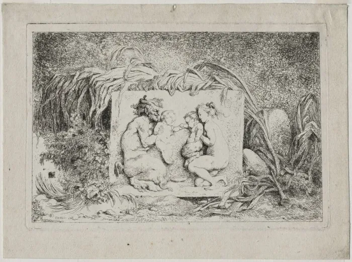 Framed Print : Bacchanales: The Satyrs Family, 1763. Creator: Jean-Honore Fragonard (French, 1732-1806) Framed Print : Bacchanales: The Satyrs Family, 1763. Creator: Jean-Honore Fragonard (French, 1732-1806)