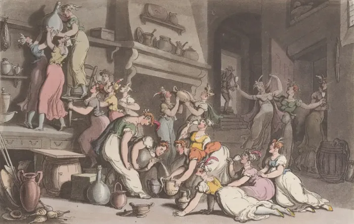 Framed Print : A Bacchanalian Scene at Don Luigis Ball, from Naples and the Campagna Felice: in Framed Print : A Bacchanalian Scene at Don Luigis Ball, from Naples and the Campagna Felice: in