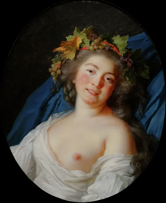 Framed Print : Bacchante, 1785. Creator: Elisabeth Louise Vigee-LeBrun Framed Print : Bacchante, 1785. Creator: Elisabeth Louise Vigee-LeBrun