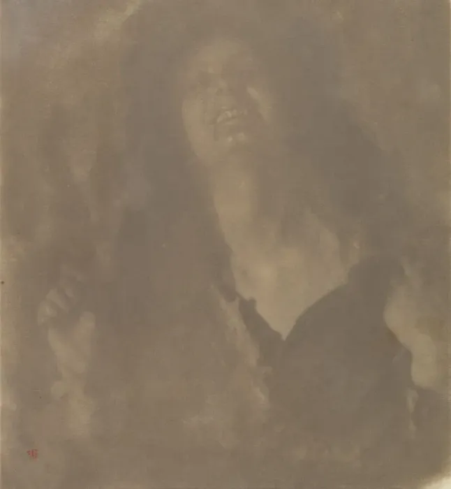 Framed Print : A Bacchante, 1899. Creator: Joseph Turner Keiley Framed Print : A Bacchante, 1899. Creator: Joseph Turner Keiley