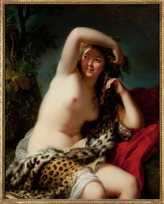 Framed Print : Bacchante, c1785. Creator: Vigee Le Brun, Louise Elisabeth (1755-1842) Framed Print : Bacchante, c1785. Creator: Vigee Le Brun, Louise Elisabeth (1755-1842)