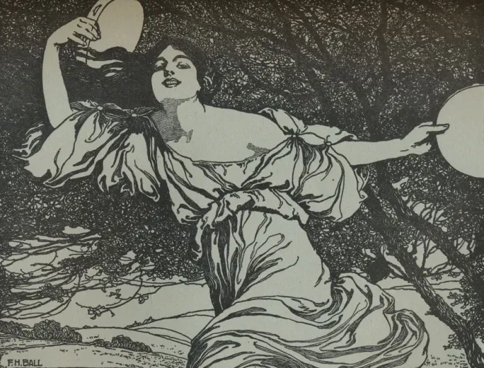 Framed Print : Bacchante, c20th century (1914-1915). Artist: Fred Hammersley Ball Framed Print : Bacchante, c20th century (1914-1915). Artist: Fred Hammersley Ball