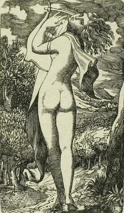 Framed Print : The Bacchante, n.d. Creator: Edward Calvert Framed Print : The Bacchante, n.d. Creator: Edward Calvert