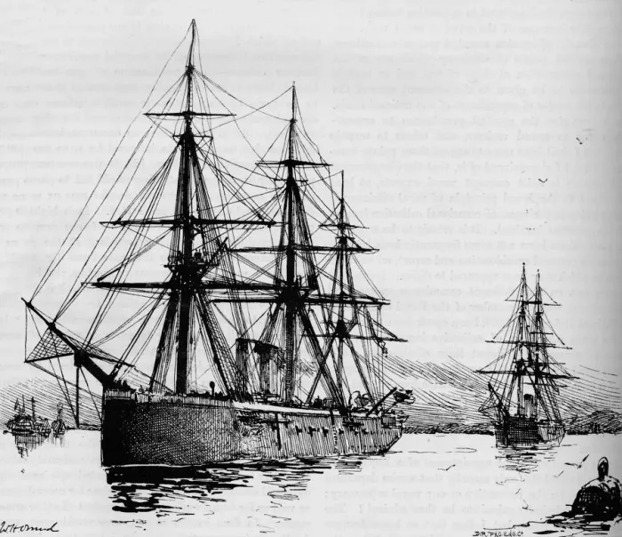 Framed Print : The Bacchante, Speed 16 Knots An Hour, 1884 Framed Print : The Bacchante, Speed 16 Knots An Hour, 1884