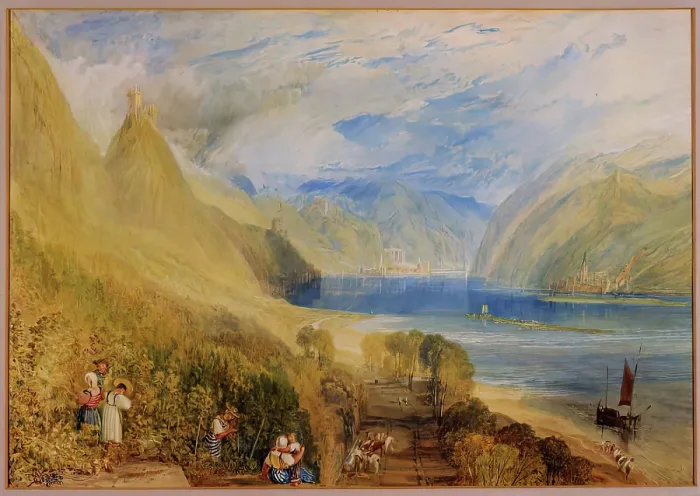 Framed Print : Baccharach on the Rhine, c1820. Creator: JMW Turner Framed Print : Baccharach on the Rhine, c1820. Creator: JMW Turner