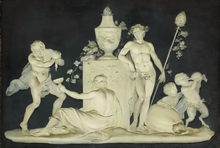 Framed Print : Bacchic Scene, 1780-1807. Creator: Piat Joseph Sauvage Framed Print : Bacchic Scene, 1780-1807. Creator: Piat Joseph Sauvage