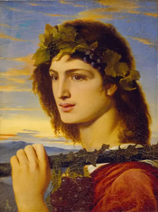 Framed Print : Bacchus, 1867. Creator: Simeon Solomon Framed Print : Bacchus, 1867. Creator: Simeon Solomon