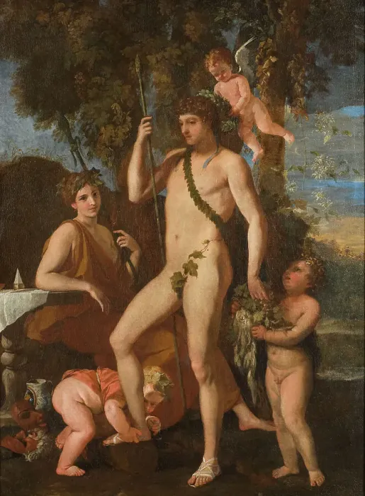 Framed Print : Bacchus-Apollo, 17th century. Creator: Nicolas Poussin Framed Print : Bacchus-Apollo, 17th century. Creator: Nicolas Poussin