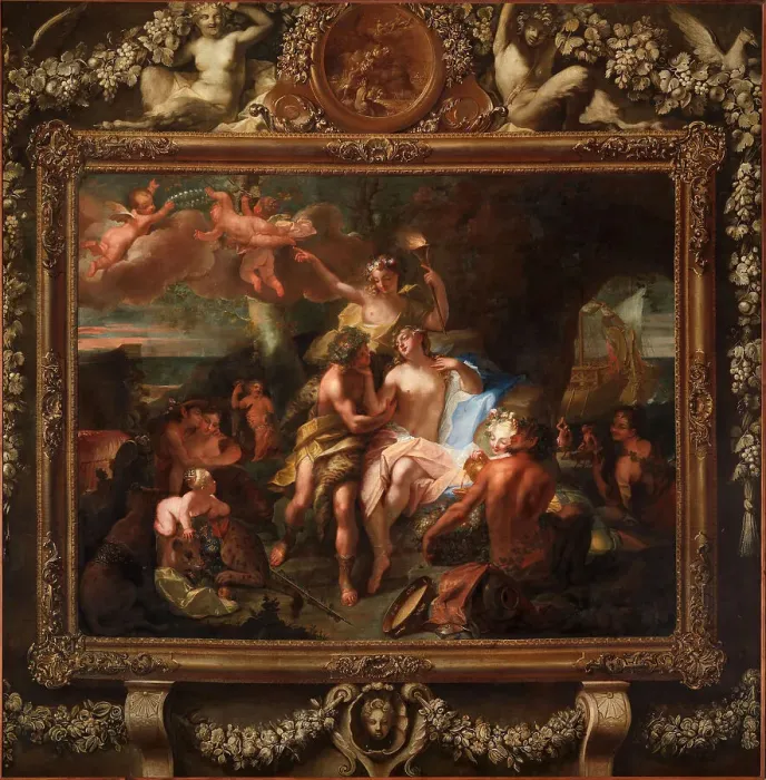 Framed Print : Bacchus and Ariadne, 1708-1710. Creator: Raoux; Jean (1677-1734) Framed Print : Bacchus and Ariadne, 1708-1710. Creator: Raoux; Jean (1677-1734)