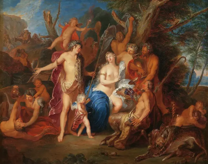 Framed Print : Bacchus and Ariadne, c18th century. Creator: Nicolas Bertin Framed Print : Bacchus and Ariadne, c18th century. Creator: Nicolas Bertin