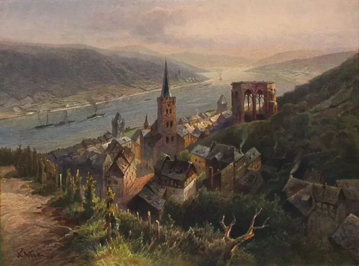 Framed Print : Bacharach, 1923. Creator: Nikolai of Astudin Framed Print : Bacharach, 1923. Creator: Nikolai of Astudin