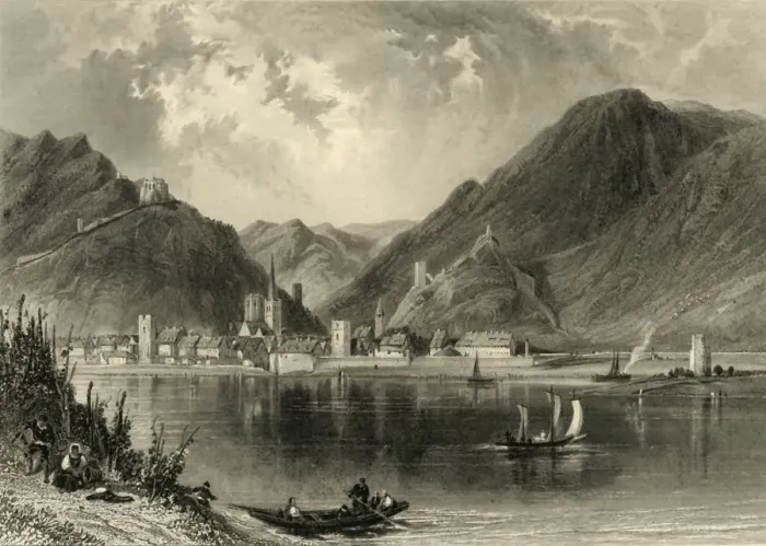 Framed Print : Bacharach, c1872. Creator: Thomas Abiel Prior Framed Print : Bacharach, c1872. Creator: Thomas Abiel Prior