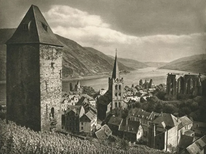 Framed Print : Bacharach (Rhein), 1931. Artist: Kurt Hielscher Framed Print : Bacharach (Rhein), 1931. Artist: Kurt Hielscher