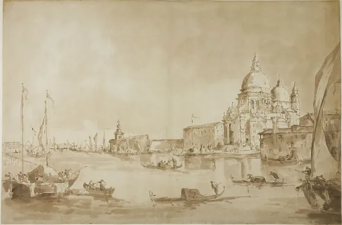 Framed Print : Bacino di San Marco with the Dogana del Mare and Santa Maria della Salute, c.1793. Creator: Francesco Guardi Framed Print : Bacino di San Marco with the Dogana del Mare and Santa Maria della Salute, c.1793. Creator: Francesco Guardi