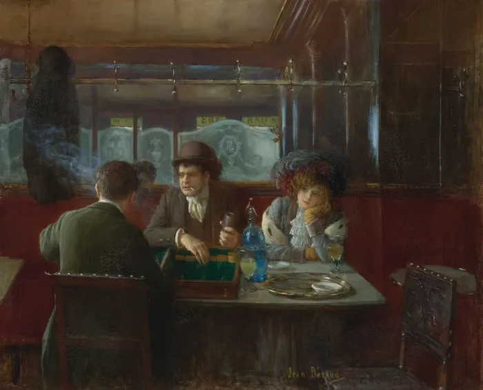 Framed Print : Backgammon at the Cafe Framed Print : Backgammon at the Cafe