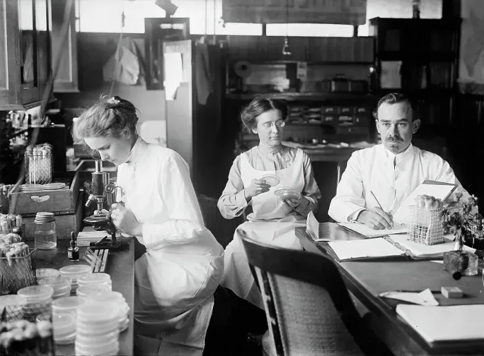 Framed Print : Bacteriology - Dr. George Stiles, 1912. Creator: Harris & Ewing. Bacteriology - Dr. George Stiles, 1912. Creator: Harris & Ewing Framed Print : Bacteriology - Dr. George Stiles, 1912. Creator: Harris & Ewing. Bacteriology - Dr. George Stiles, 1912. Creator: Harris & Ewing