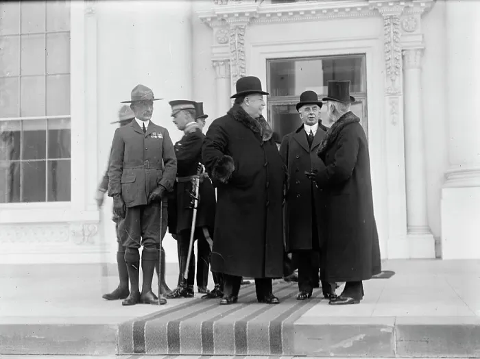 Framed Print : Baden-Powell Visit, [Washington, DC], 1911. Creator: Harris & Ewing. Baden-Powell Visit, [Washington, DC], 1911. Creator: Harris & Ewing