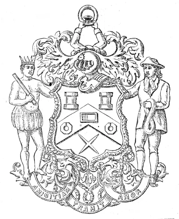 Framed Print : Badge presented to the Master of the Worshipful Company of Gold and Silver Wire-drawers, 1880. Creator: Unknown Framed Print : Badge presented to the Master of the Worshipful Company of Gold and Silver Wire-drawers, 1880. Creator: Unknown