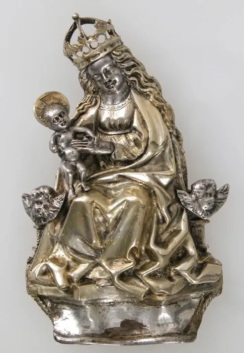 Framed Print : Badge with the Virgin and Child, German, ca. 1500. Creator: Unknown Framed Print : Badge with the Virgin and Child, German, ca. 1500. Creator: Unknown