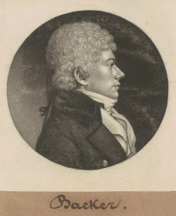 Framed Print : Baeker, 1799. Creator: Charles Balthazar Julien Fevret de Saint-Memin Framed Print : Baeker, 1799. Creator: Charles Balthazar Julien Fevret de Saint-Memin