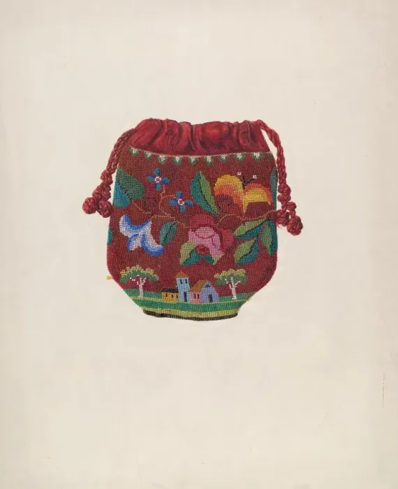 Framed Print : Bag, c. 1940. Creator: Harriette Gale Framed Print : Bag, c. 1940. Creator: Harriette Gale
