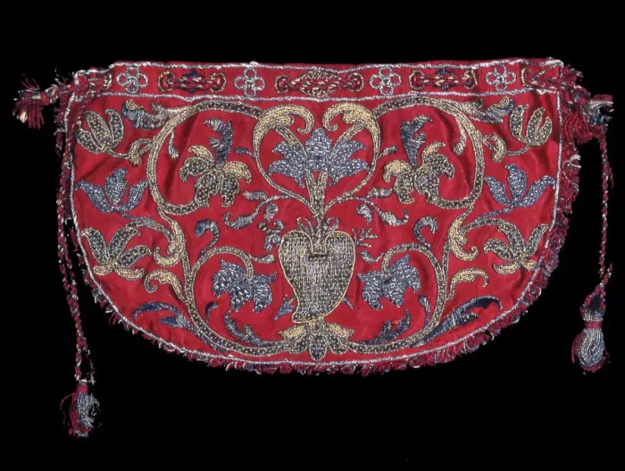 Framed Print : Bag, England, 17th century. Creator: Unknown Framed Print : Bag, England, 17th century. Creator: Unknown