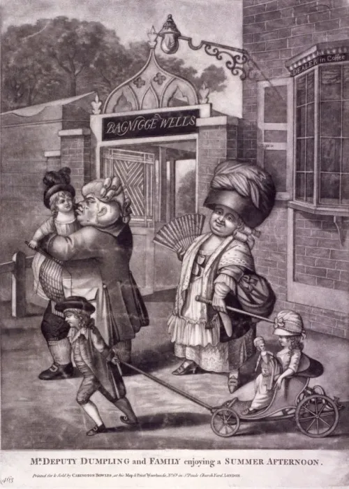 Framed Print : Bagnigge Wells, St Pancras, London, c1780 Framed Print : Bagnigge Wells, St Pancras, London, c1780