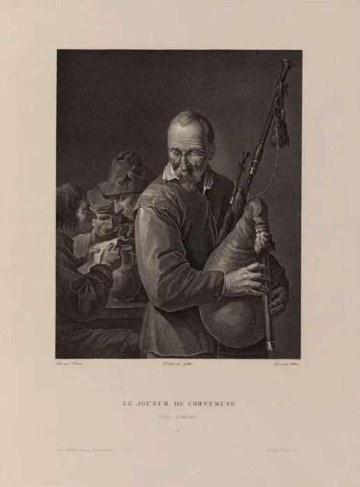 Framed Print : The Bagpiper. Artist: Helman, Isidore Stanislas (1743-1806 / 9) Framed Print : The Bagpiper. Artist: Helman, Isidore Stanislas (1743-1806 / 9)