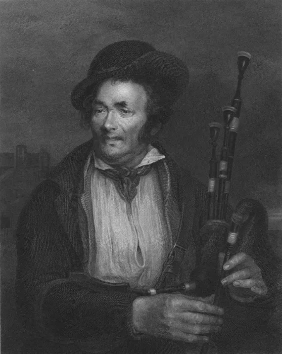 Framed Print : The Bagpiper, c1845. Artist: Robert Charles Bell Framed Print : The Bagpiper, c1845. Artist: Robert Charles Bell