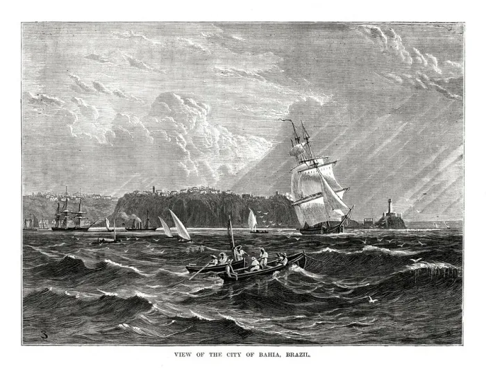 Framed Print : Bahia, Brazil, 1877 Framed Print : Bahia, Brazil, 1877