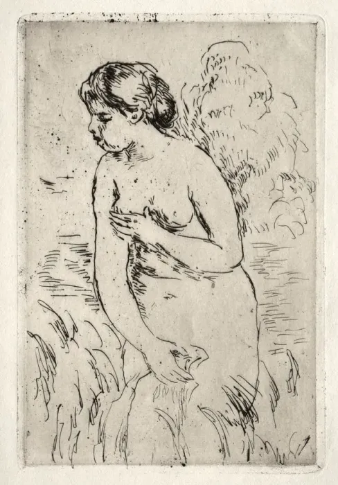 Framed Print : Baigneuse debout, a mi-jambes. Creator: Pierre-Auguste Renoir (French, 1841-1919) Framed Print : Baigneuse debout, a mi-jambes. Creator: Pierre-Auguste Renoir (French, 1841-1919)