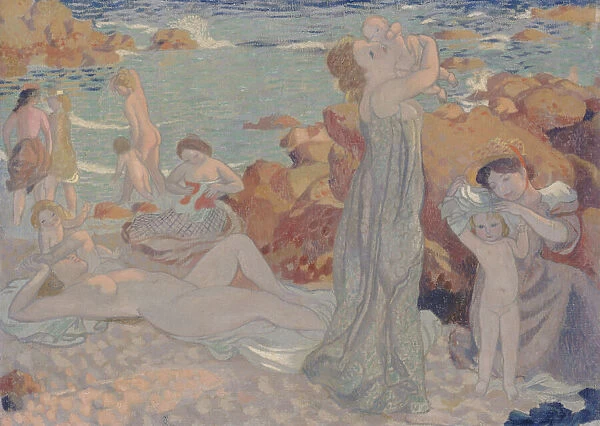 Baigneuses, plage du Pouldu, 1899. Creator: Denis, Maurice (1870-1943)