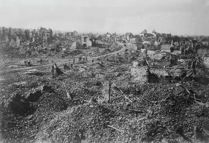 Framed Print : Bailleul, 1918, Sept 1918. Creator: Bain News Service Framed Print : Bailleul, 1918, Sept 1918. Creator: Bain News Service