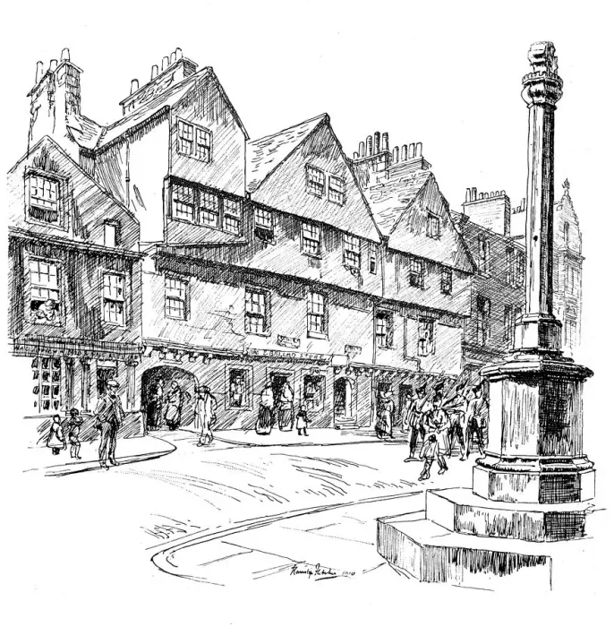 Framed Print : Bakehouse Close, Edinburgh, 1911-1912 Framed Print : Bakehouse Close, Edinburgh, 1911-1912