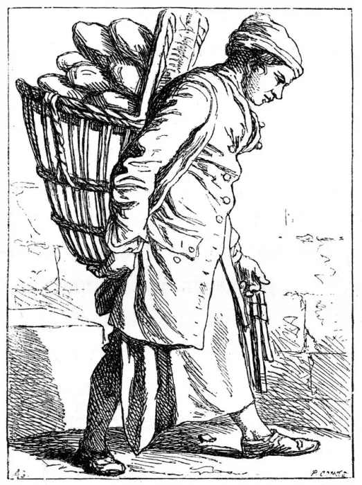Framed Print : The Baker, (1885). Artist: Bouchardon Framed Print : The Baker, (1885). Artist: Bouchardon