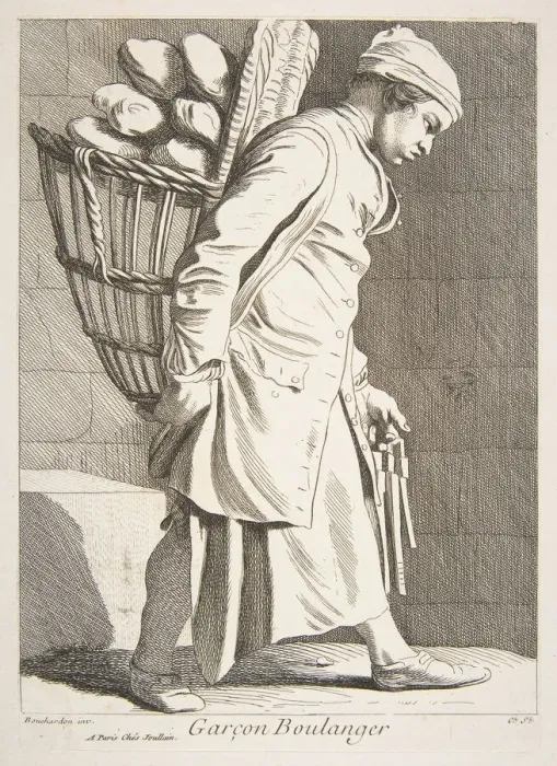 Framed Print : Baker Boy, 1746. Creator: Caylus, Anne-Claude-Philippe de Framed Print : Baker Boy, 1746. Creator: Caylus, Anne-Claude-Philippe de