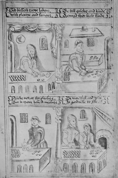 Framed Print : Bakers at Work (MS. Add. 34, 605), 1903 Framed Print : Bakers at Work (MS. Add. 34, 605), 1903