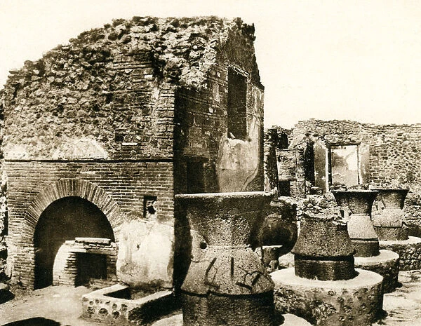 The bakery and mill, Pompeii, Italy, c1900s