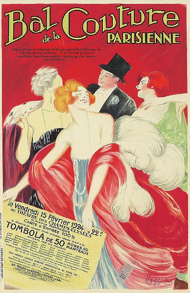 Bal de la Couture Parisienne, 1924. Creator: Cappiello, Leonetto (1875-1942)