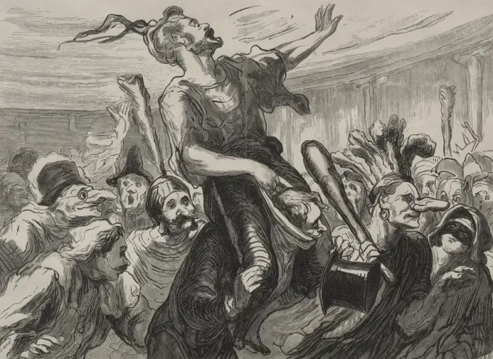 Framed Print : Bal de lopera: vivent les flambards. Creator: Honore Daumier (French, 1808-1879) Framed Print : Bal de lopera: vivent les flambards. Creator: Honore Daumier (French, 1808-1879)