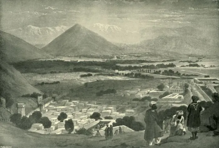Framed Print : The Bala Hissar and City of Kabul from the Upper Part of the Citadel, c1842, (1901) Framed Print : The Bala Hissar and City of Kabul from the Upper Part of the Citadel, c1842, (1901)