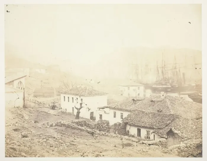 Framed Print : Balaklava, looking Seawards, 1855. Creator: Roger Fenton Framed Print : Balaklava, looking Seawards, 1855. Creator: Roger Fenton