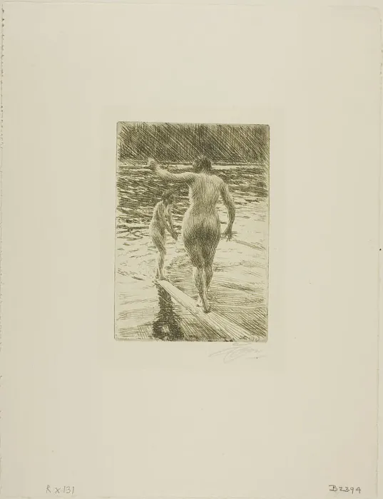 Framed Print : Balance, 1919. Creator: Anders Leonard Zorn Framed Print : Balance, 1919. Creator: Anders Leonard Zorn