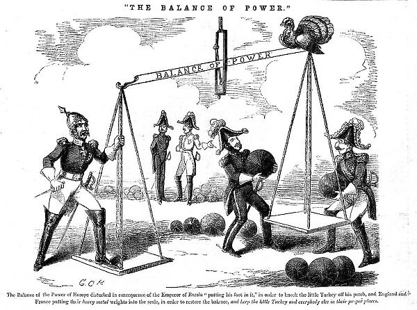 The Balance of Power, 1854. Creator: George Cruikshank