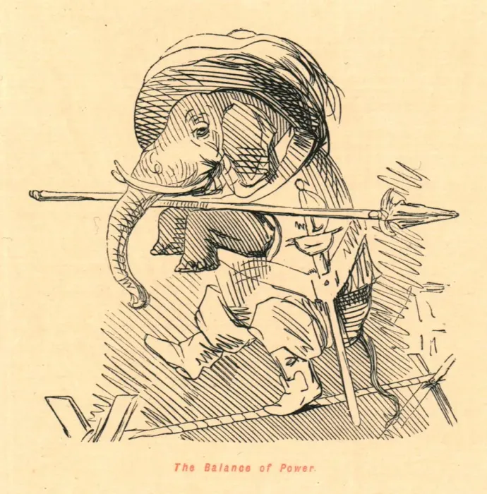 Framed Print : The Balance of Power, 1897. Creator: John Leech Framed Print : The Balance of Power, 1897. Creator: John Leech