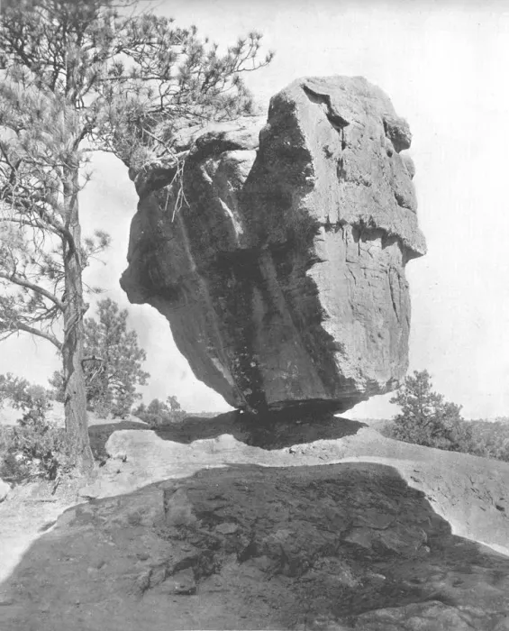 Framed Print : Balanced Rock, Garden of the Gods, Colorado, USA, c1900. Creator: Unknown Framed Print : Balanced Rock, Garden of the Gods, Colorado, USA, c1900. Creator: Unknown
