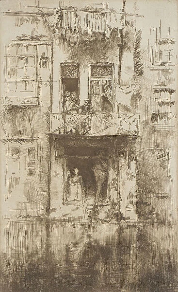Balcony, Amsterdam, 1889. Creator: James Abbott McNeill Whistler