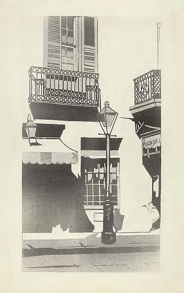 Balcony Railing, 1935 / 1942. Creator: Arelia Arbo